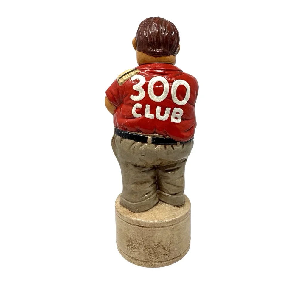 1979 Alberta’s Molds Bowler Scotch Decanter 300 Club Ceramic Barware Vintage